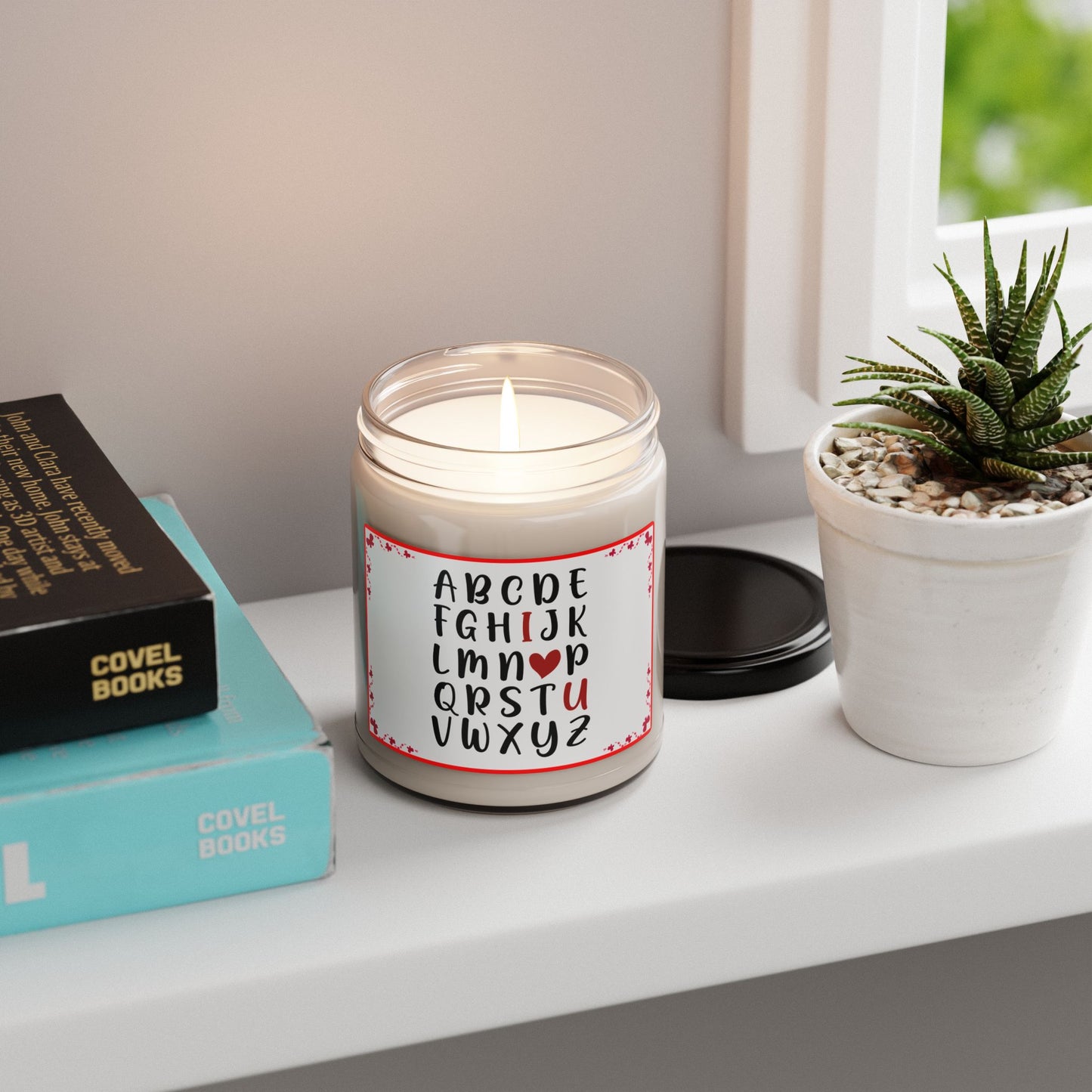 Alphabet Love Scented Soy Candle, 9oz - Kim’s Signature Beauty & Accessories    (Store description)