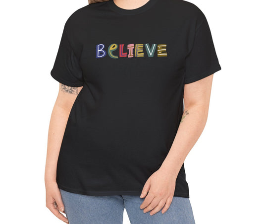 Believe | Cotton Tee - Kim’s Signature Beauty & Accessories    (Store description)