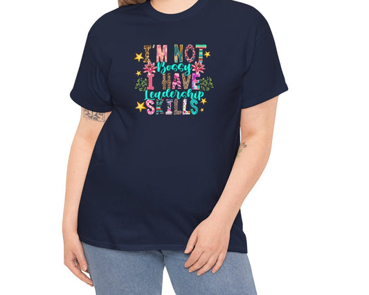 I'm Not Bossy Floral Tee - Kim’s Signature Beauty & Accessories    