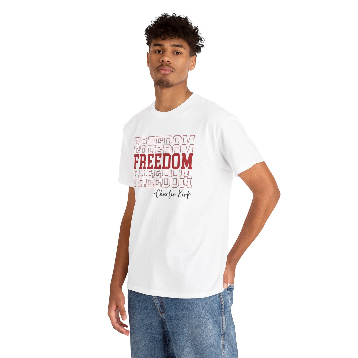 Freedom Unisex Cotton Tee - Comfortable Shirt for Everyday Wear, Versatile Gift, Perfect for Holidays & Celebrations - Kim’s Signature Beauty & Accessories    