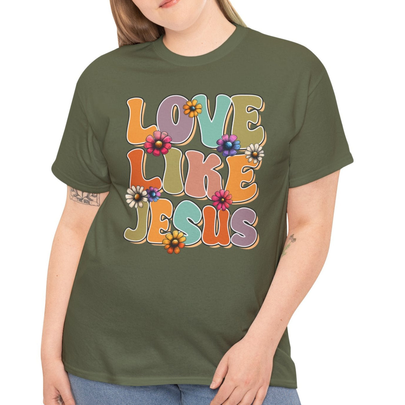 Love Like Jesus Cotton Tee - Kim’s Signature Beauty & Accessories    (Store description)