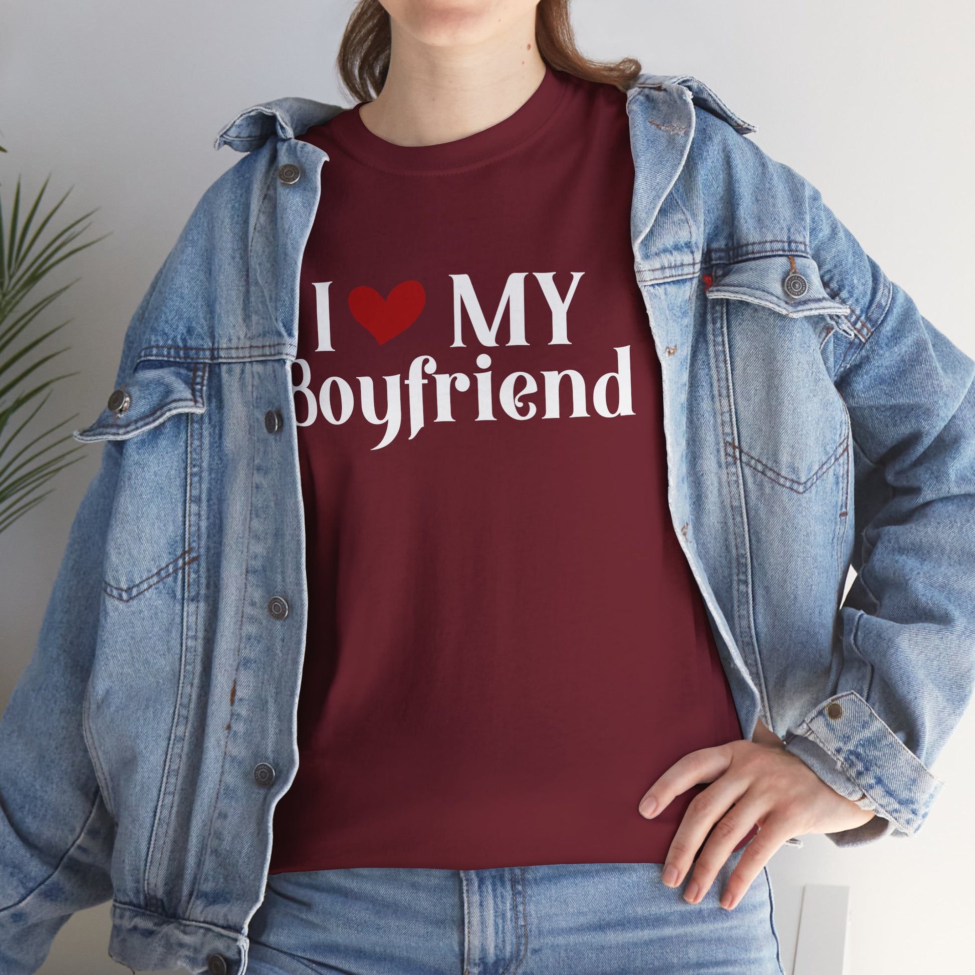 I Love My Boyfriend Shirt – Fun & Stylish Gift - Kim’s Signature Beauty & Accessories    (Store description)
