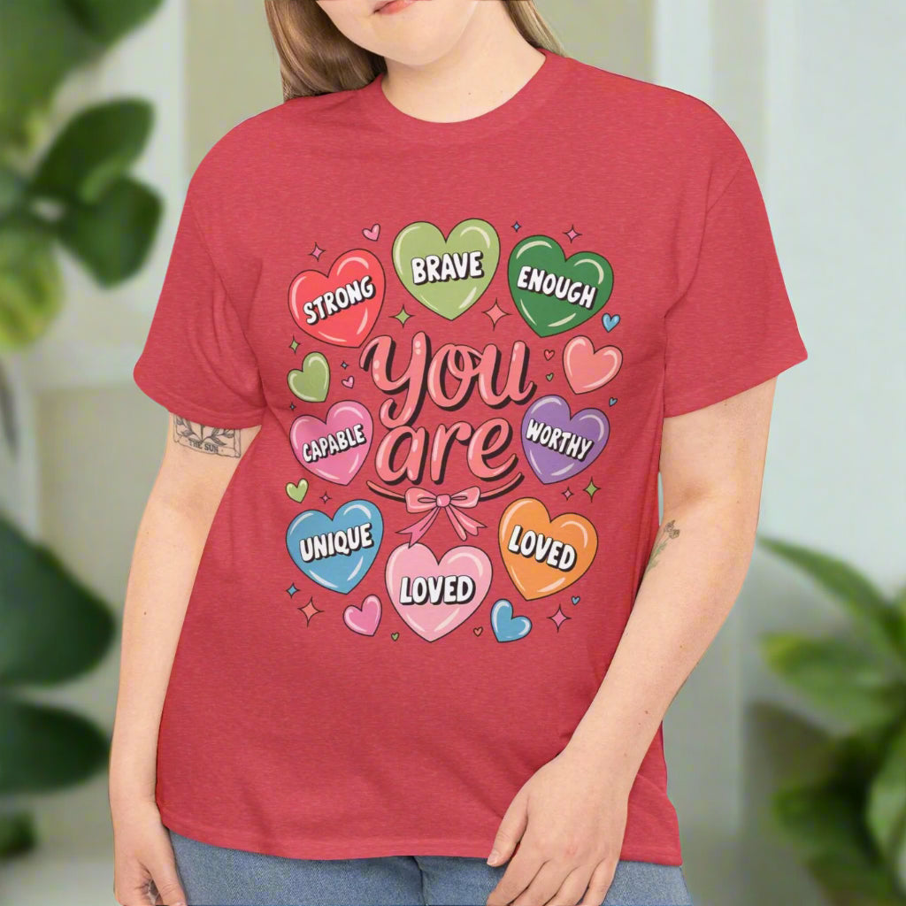 Bubble Heart You are Inspirational Tee - Kim’s Signature Beauty & Accessories    