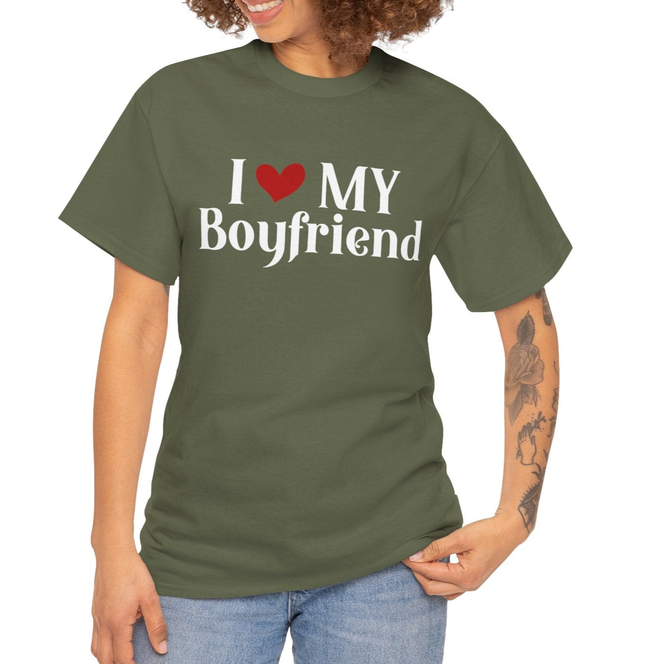 I Love My Boyfriend Shirt – Fun & Stylish Gift - Kim’s Signature Beauty & Accessories    (Store description)