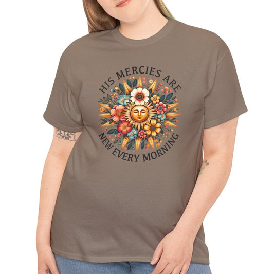 His Mercies Are New Every Morning Tee - Kim’s Signature Beauty & Accessories    (Store description)