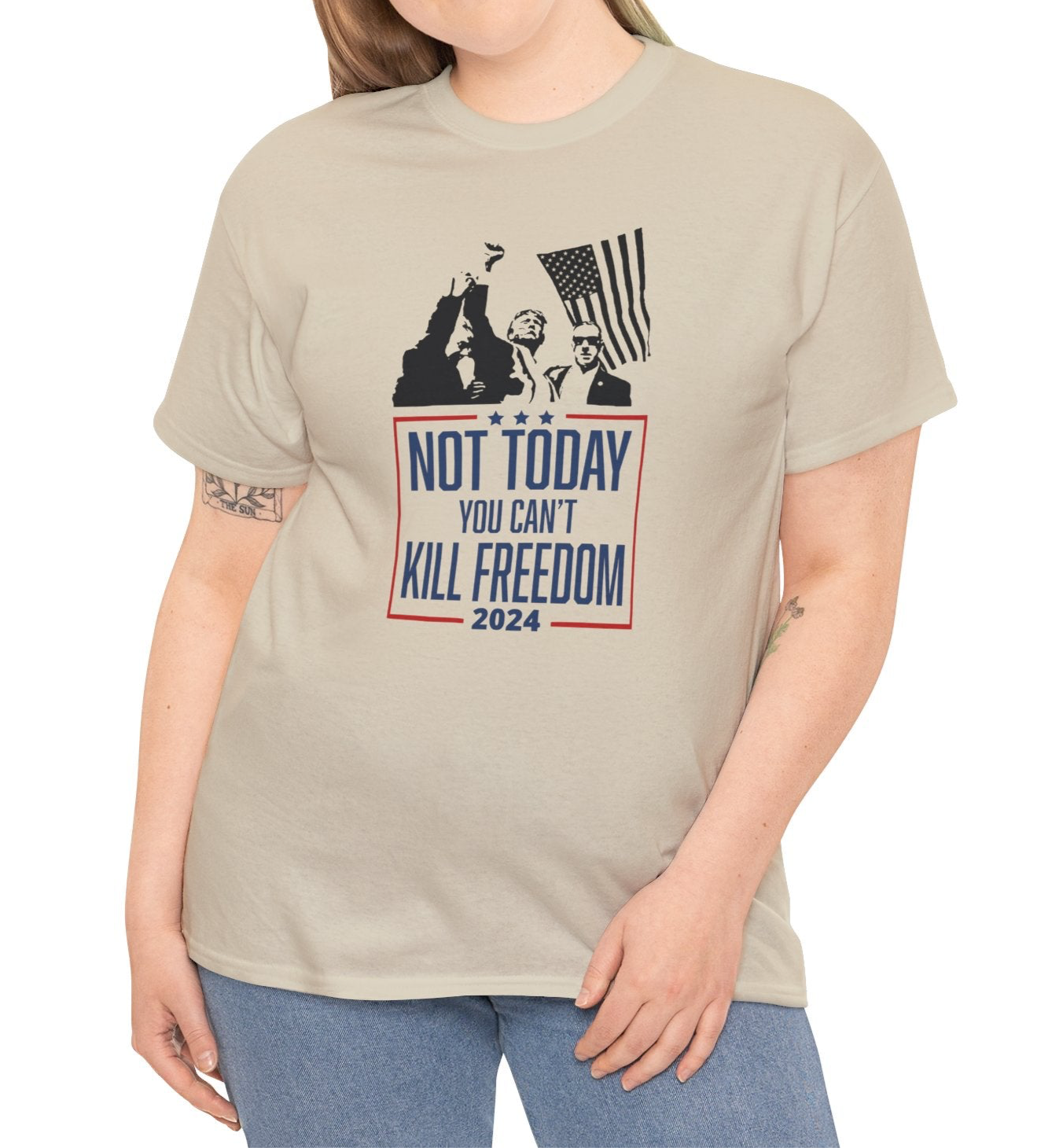 Trump-You Can’t Kill Freedom Tee - Kim’s Signature Beauty & Accessories    (Store description)