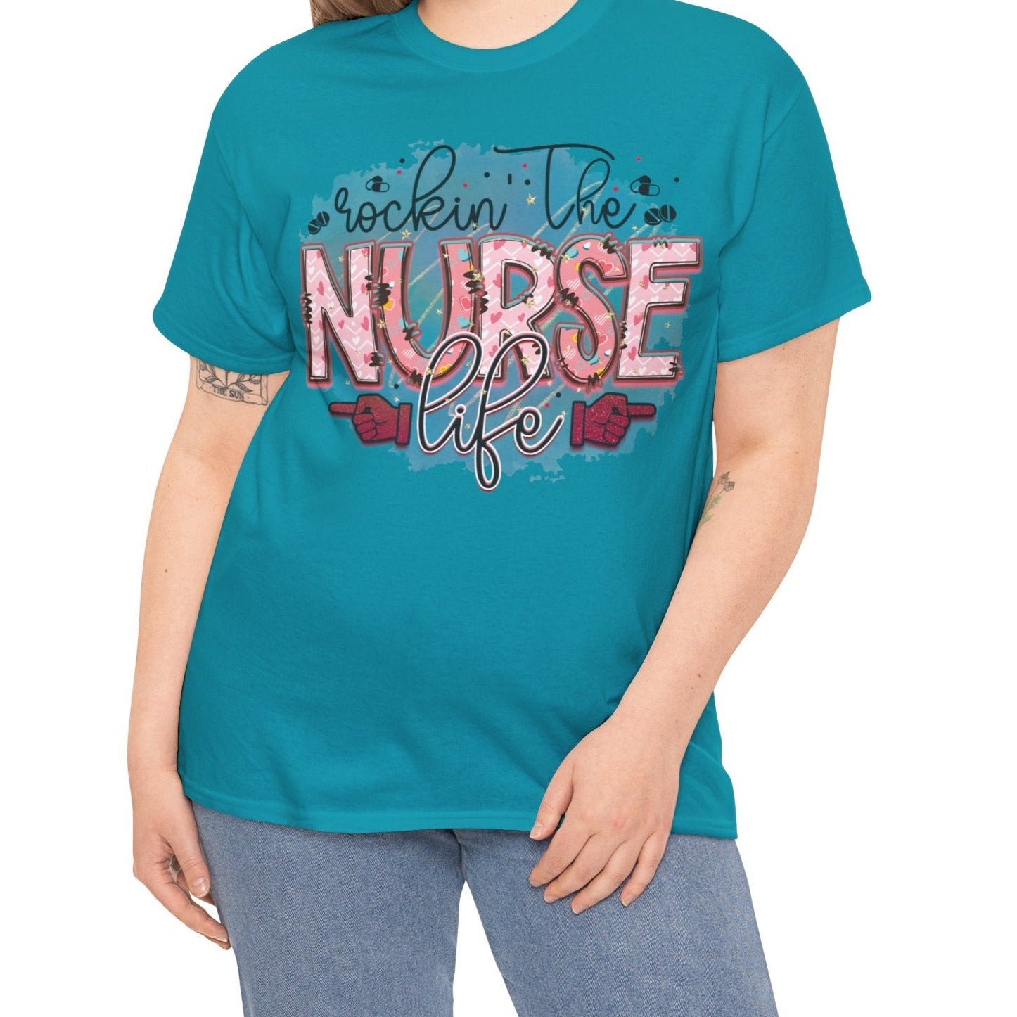 Rockin that Nurse Life |  Cotton Tee - Kim’s Signature Beauty & Accessories    (Store description)