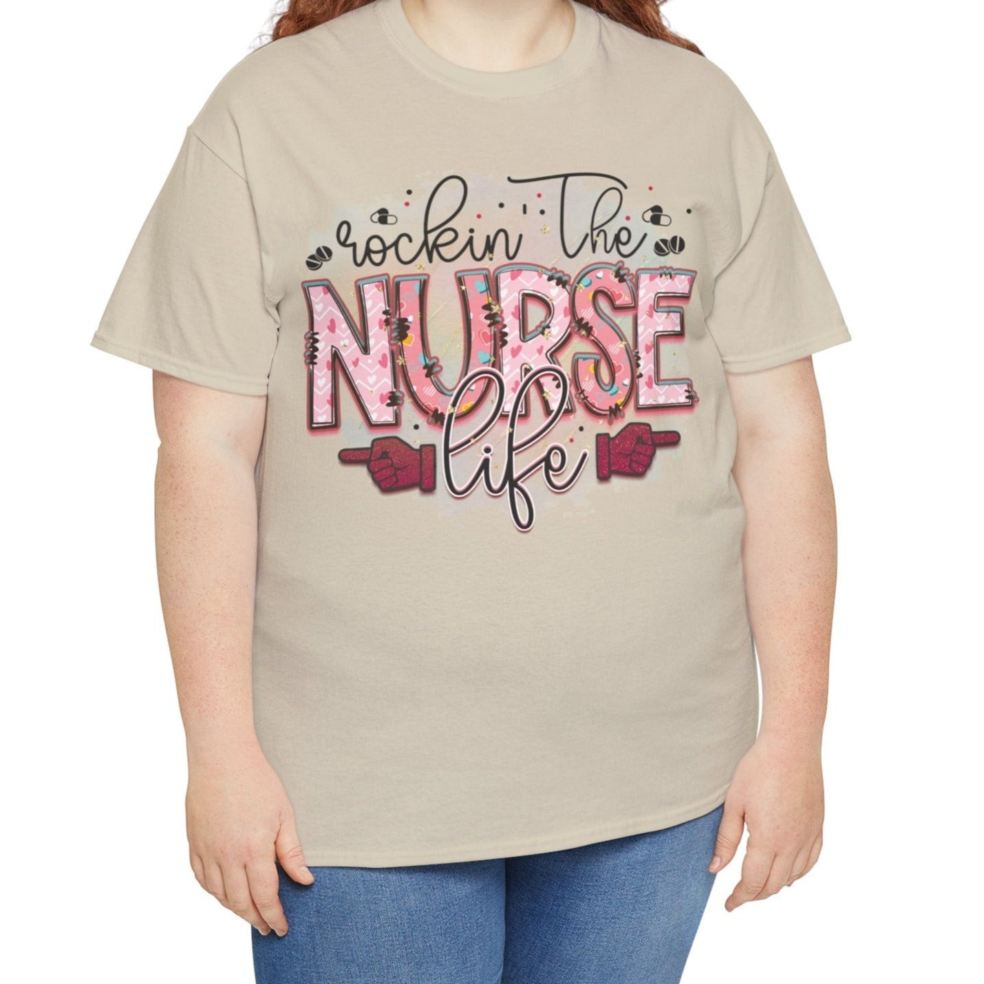 Rockin that Nurse Life |  Cotton Tee - Kim’s Signature Beauty & Accessories    (Store description)