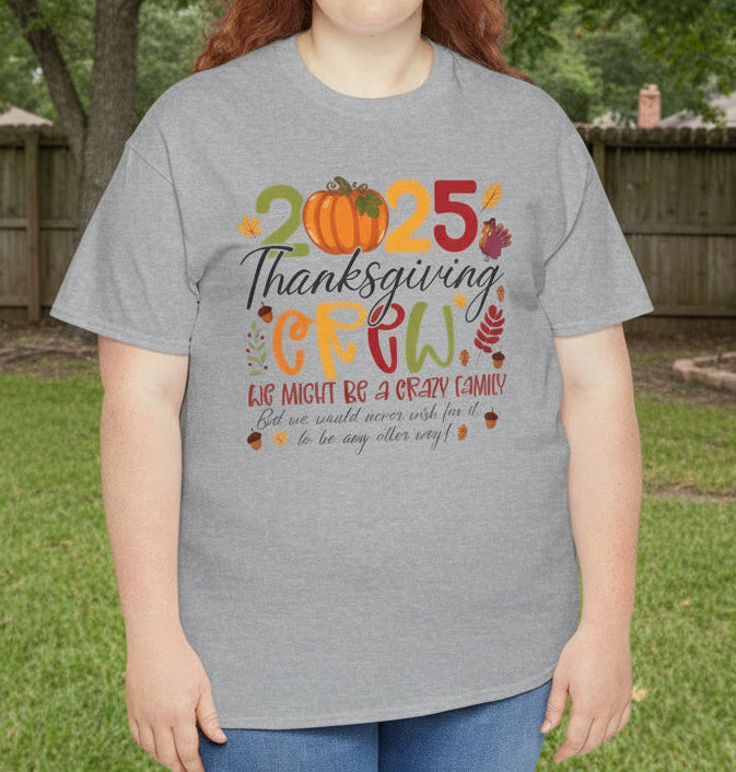 2025 Thanksgiving Crow Unisex Heavy Cotton Tee - Kim’s Signature Beauty & Accessories    