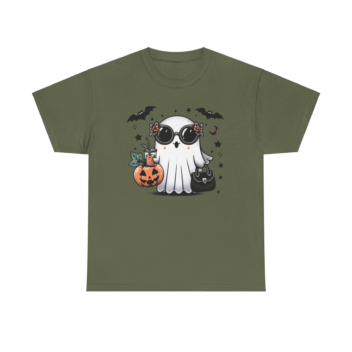 Trick-or-Treat Ghost Tee - Kim’s Signature Beauty & Accessories    
