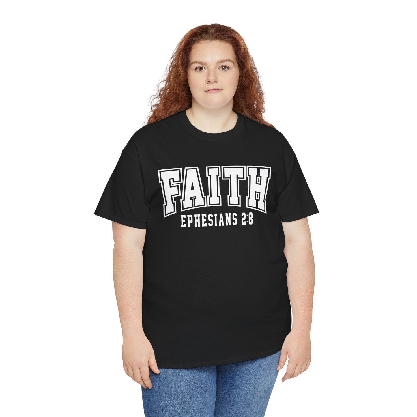 Faith Ephesians 2:8 Unisex Heavy Cotton Tee - Kim’s Signature Beauty & Accessories    