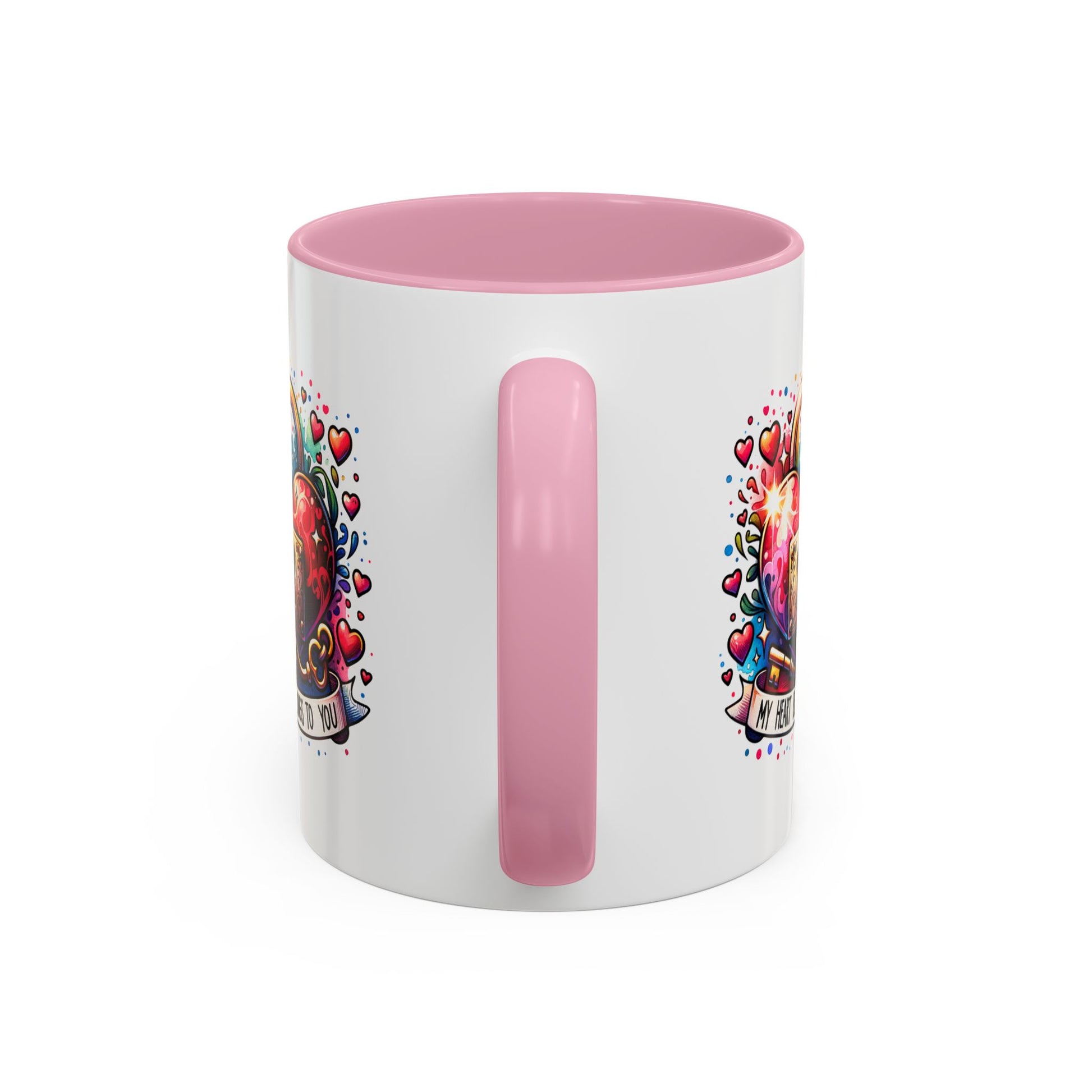 My Heart Belongs to You Colorful Mugs (11oz, 15oz) - Kim’s Signature Beauty & Accessories    (Store description)