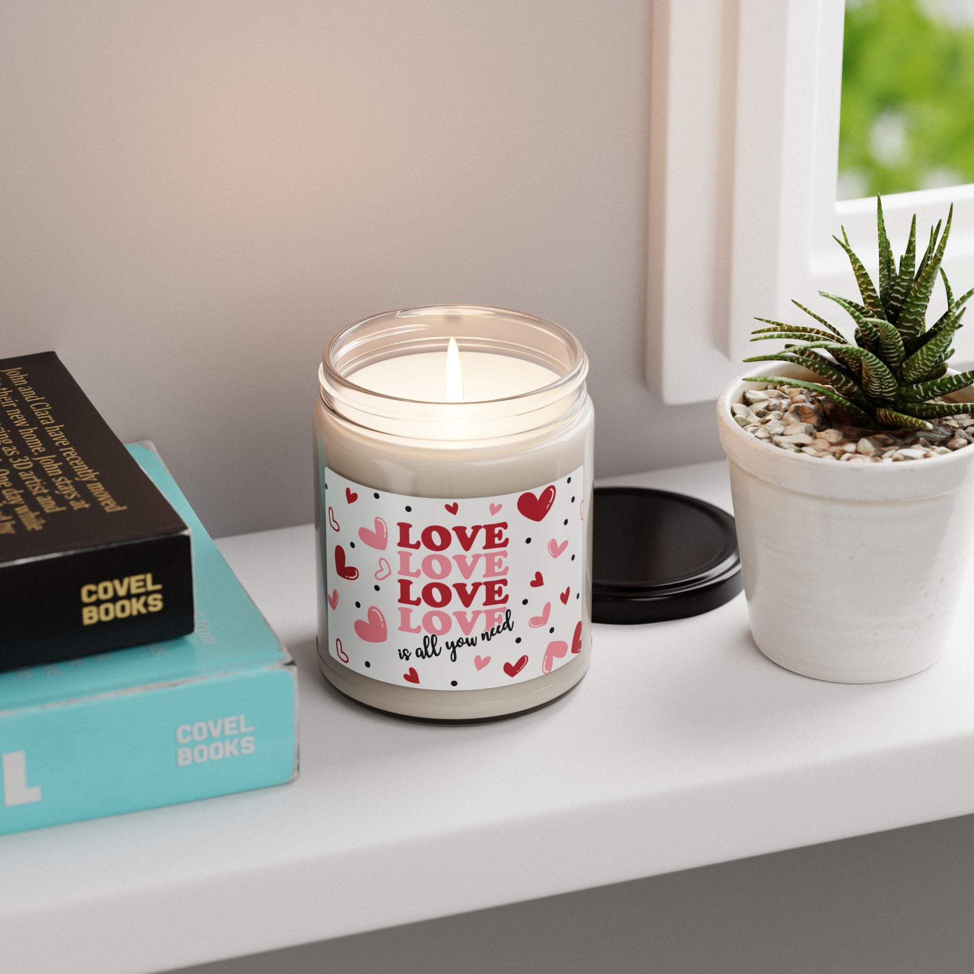 Love is all You Need Soy Candle, 9oz - Kim’s Signature Beauty & Accessories    (Store description)