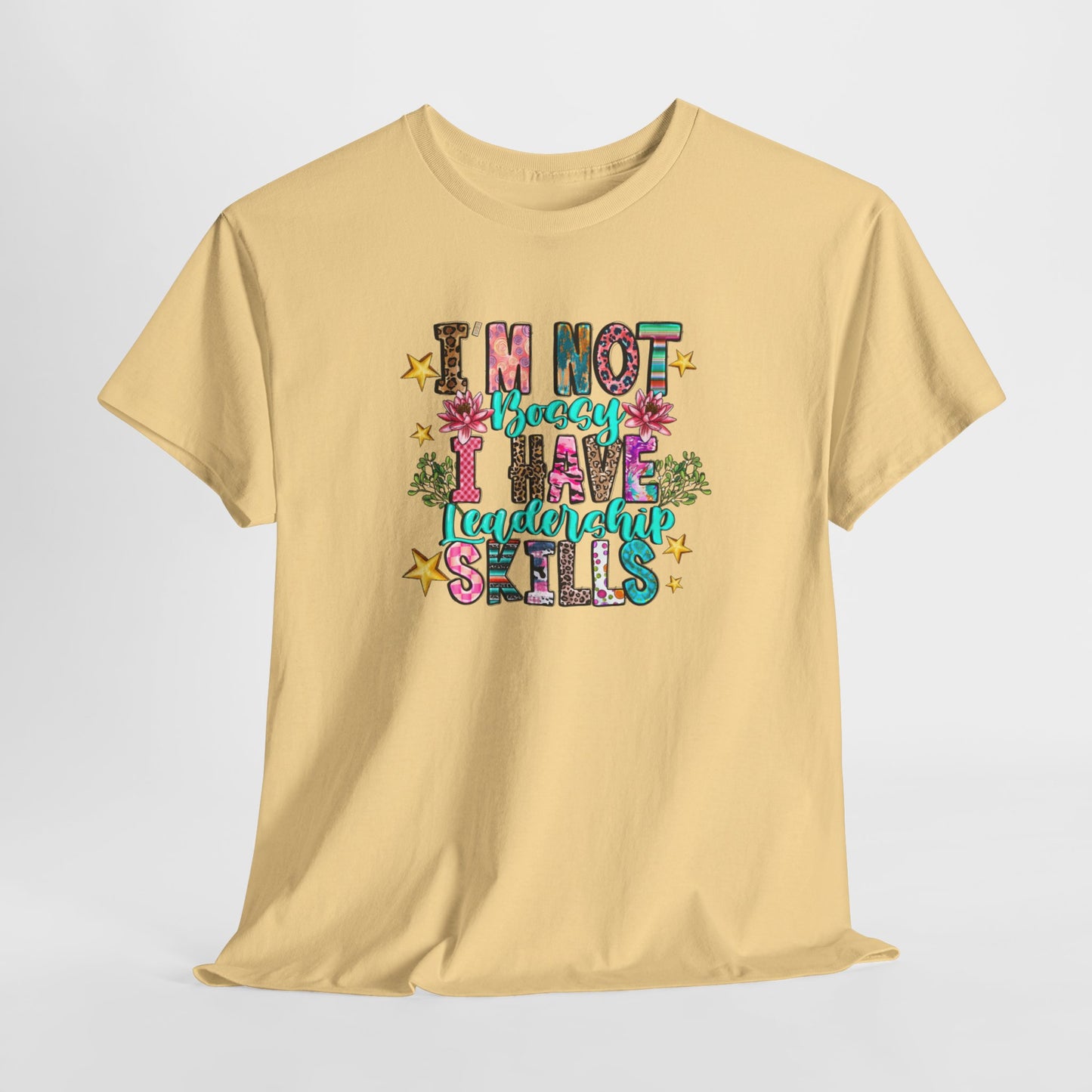 I'm Not Bossy Floral Tee - Kim’s Signature Beauty & Accessories    