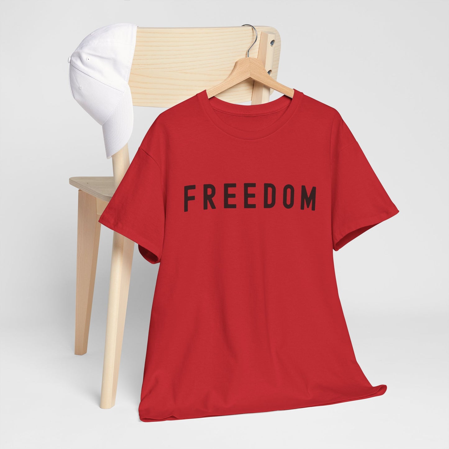 Freedom Red Unisex Tee - Bold Statement Shirt – Patriotic Casual Shirt - Kim’s Signature Beauty & Accessories    
