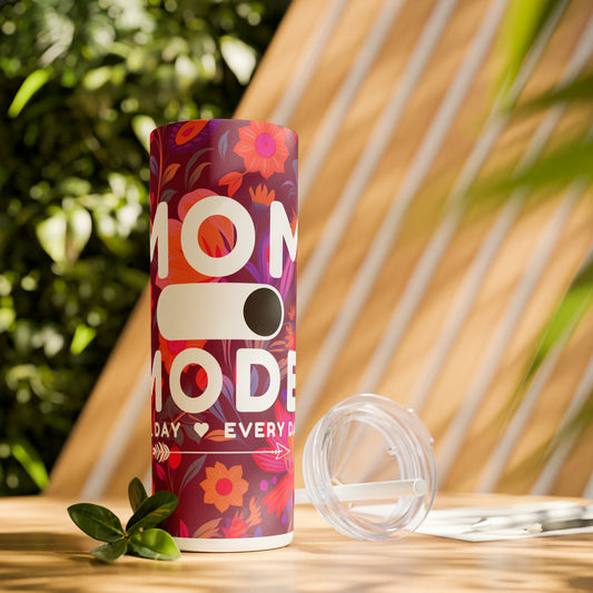 Mom Mode Skinny Tumbler – 20oz Insulated Travel Cup - Kim’s Signature Beauty & Accessories    