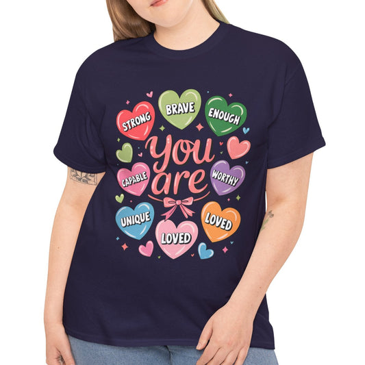 Valentine Heart Candy Tee - Kim’s Signature Beauty & Accessories    (Store description)