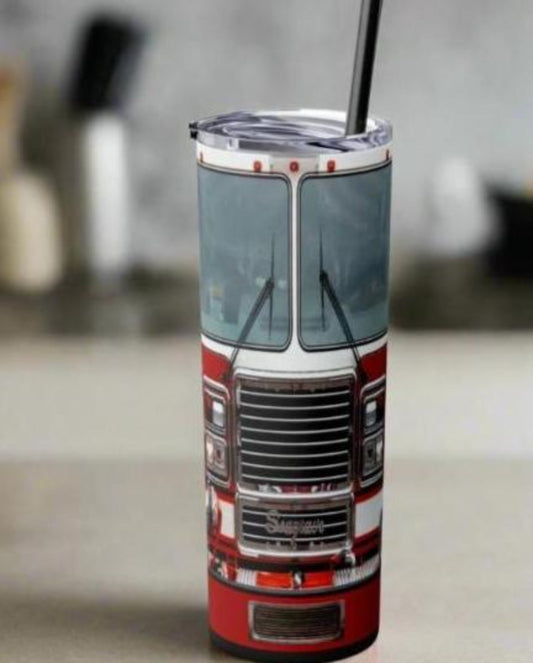 Firetruck Edition | 20oz Skinny Tumbler - Kim’s Signature Beauty & Accessories    (Store description)