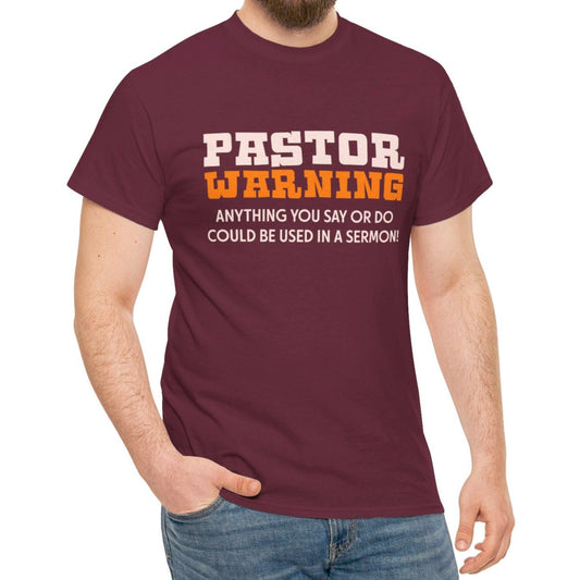 Pastor Warning Tee - Kim’s Signature Beauty & Accessories    