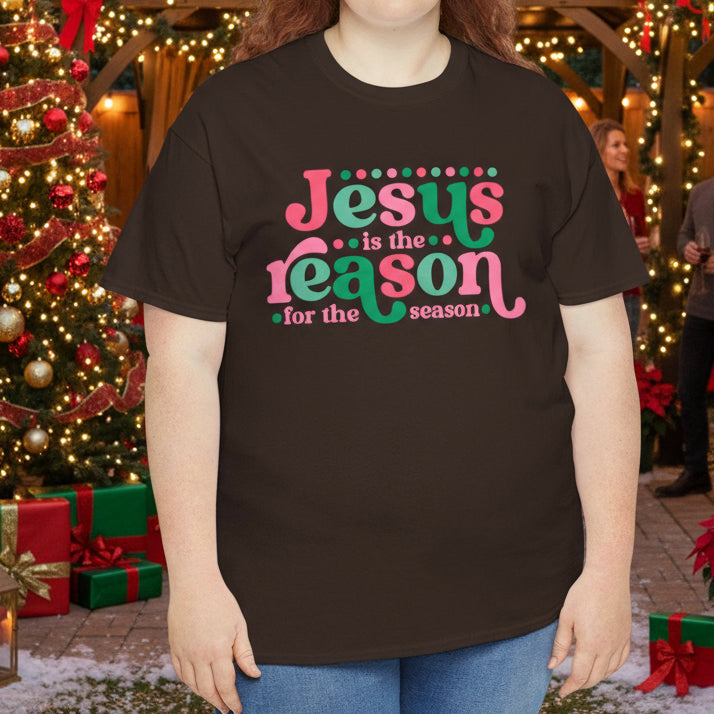 Jesus Is the Reason for the Season Christmas Tee - Kim’s Signature Beauty & Accessories    