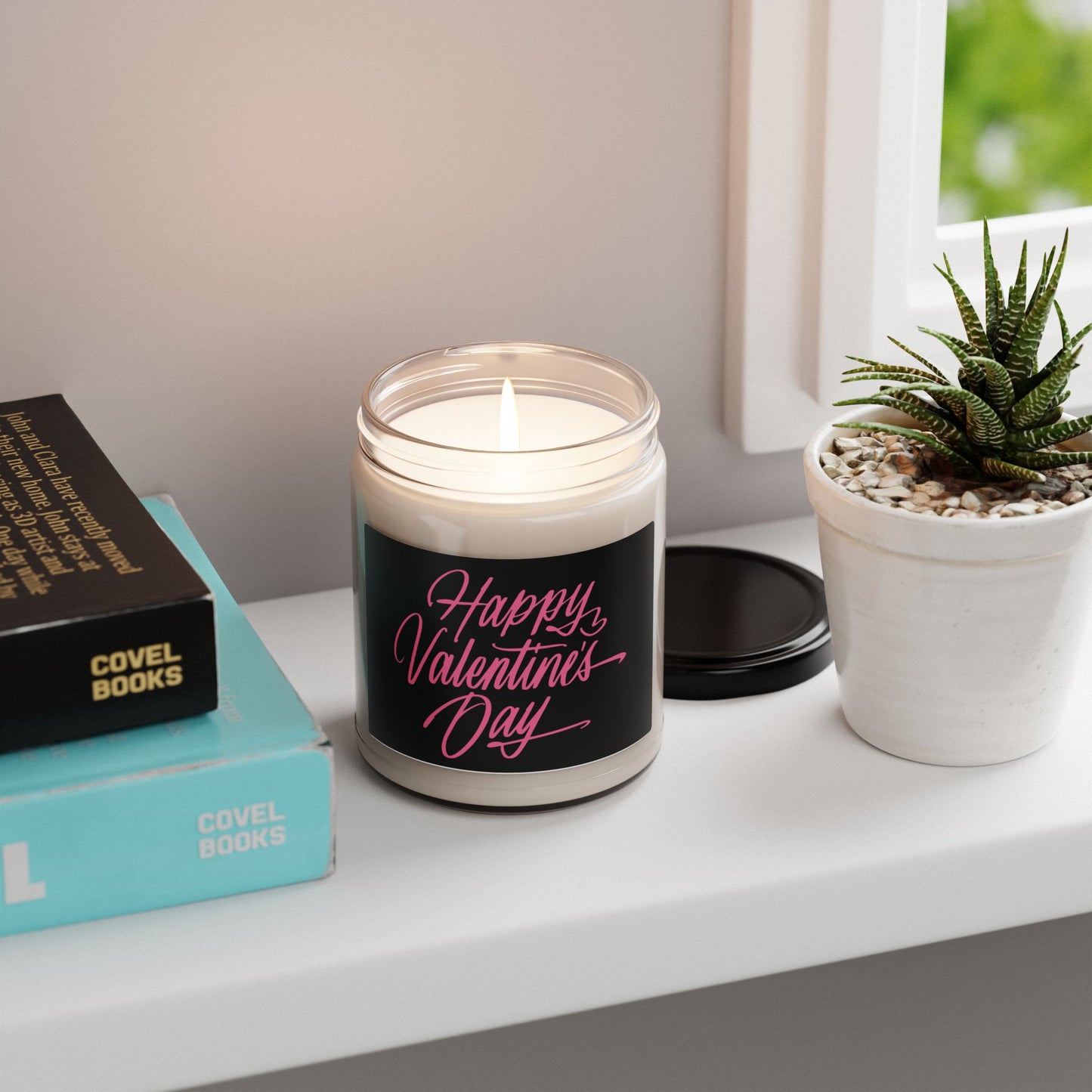 Happy Valentine's Day Scented Soy Candle, 9oz - Kim’s Signature Beauty & Accessories    (Store description)