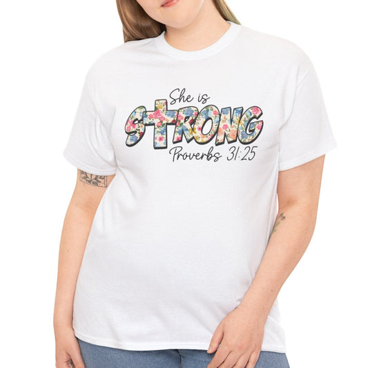 She is Strong Tee - Kim’s Signature Beauty & Accessories    (Store description)