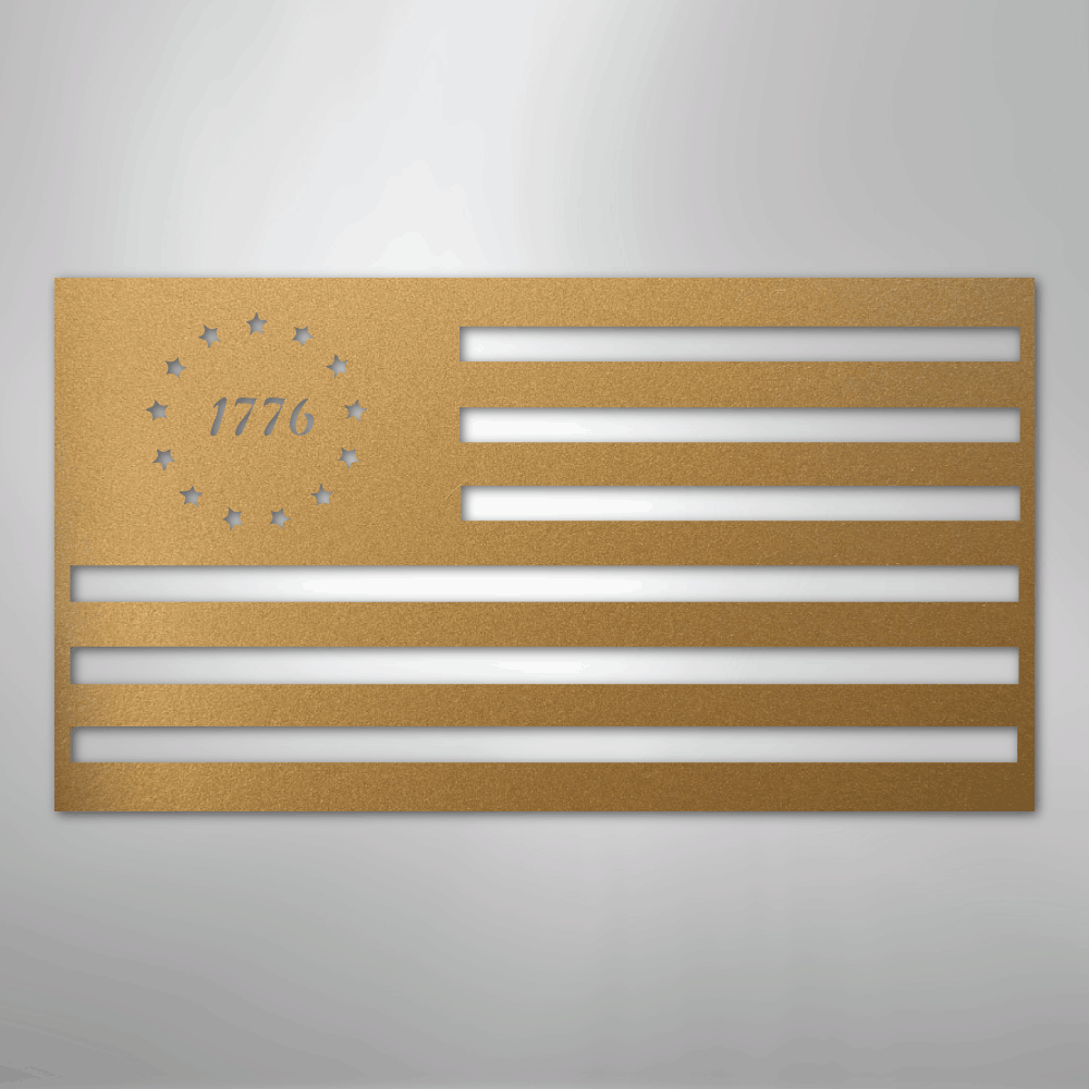 1776 Flag - Steel Sign - Kim’s Signature Beauty & Accessories