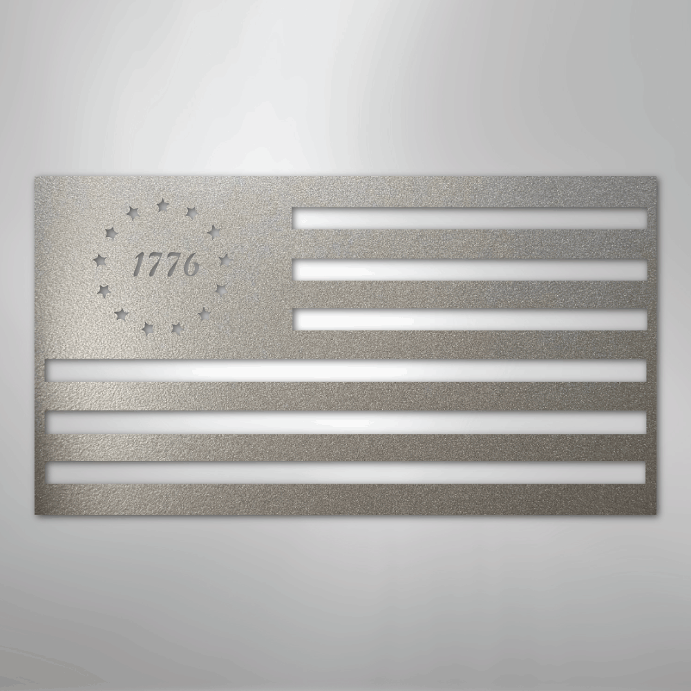 1776 Flag - Steel Sign - Kim’s Signature Beauty & Accessories