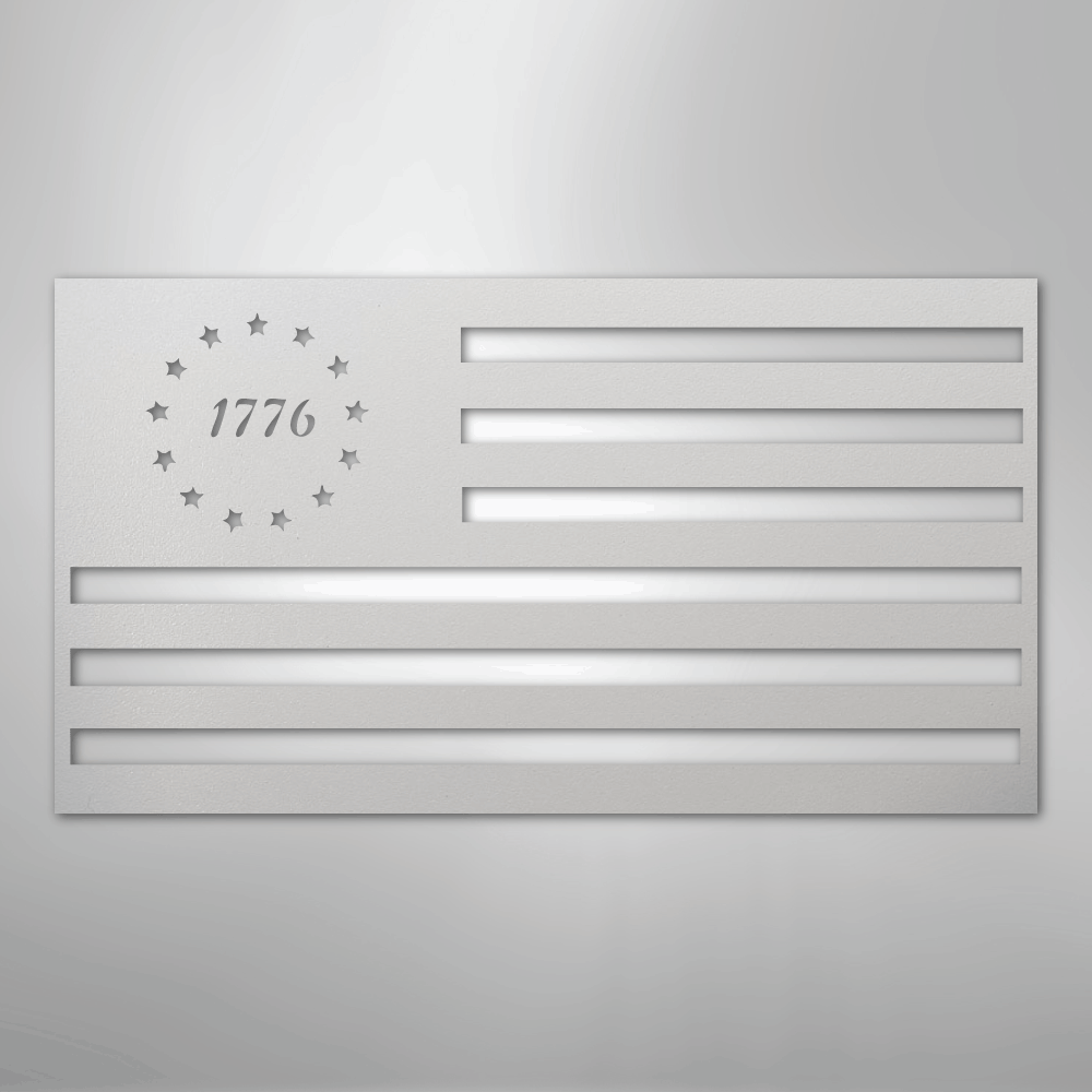 1776 Flag - Steel Sign - Kim’s Signature Beauty & Accessories
