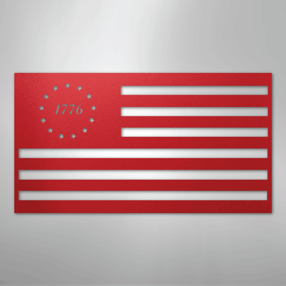 1776 Flag - Steel Sign - Kim’s Signature Beauty & Accessories