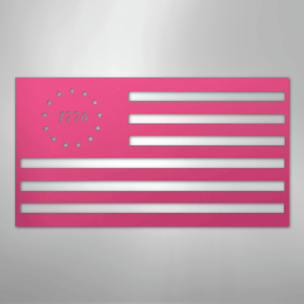 1776 Flag - Steel Sign - Kim’s Signature Beauty & Accessories