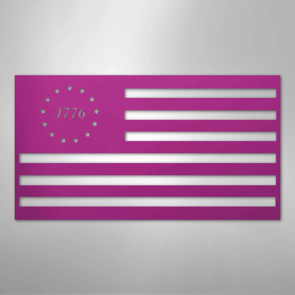1776 Flag - Steel Sign - Kim’s Signature Beauty & Accessories