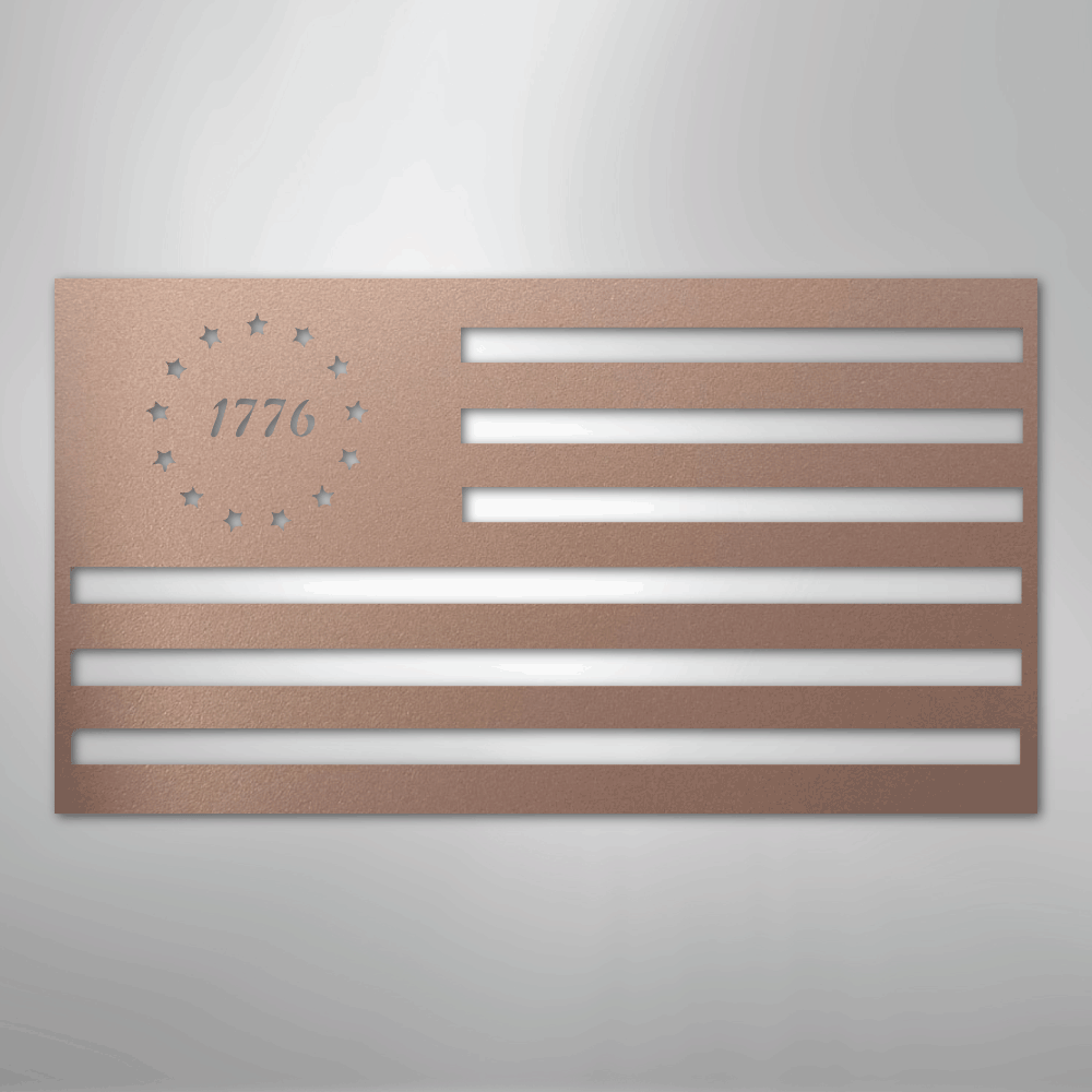 1776 Flag - Steel Sign - Kim’s Signature Beauty & Accessories