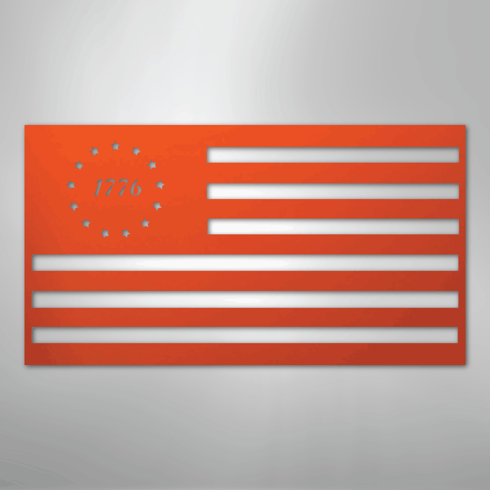 1776 Flag - Steel Sign - Kim’s Signature Beauty & Accessories
