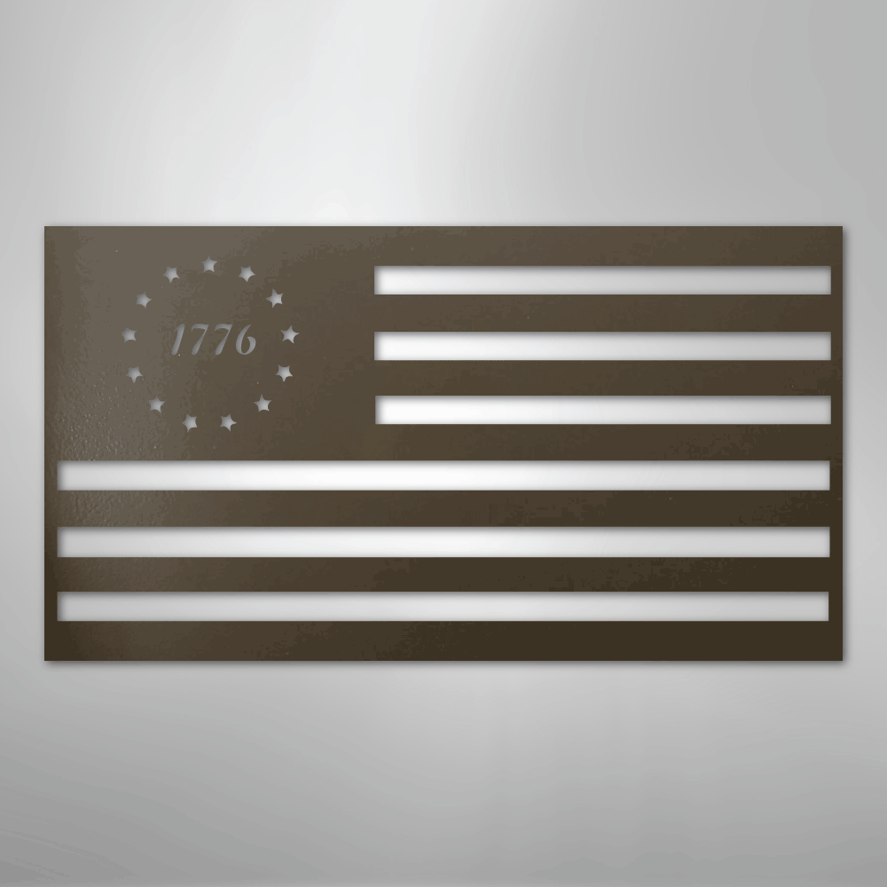 1776 Flag - Steel Sign - Kim’s Signature Beauty & Accessories