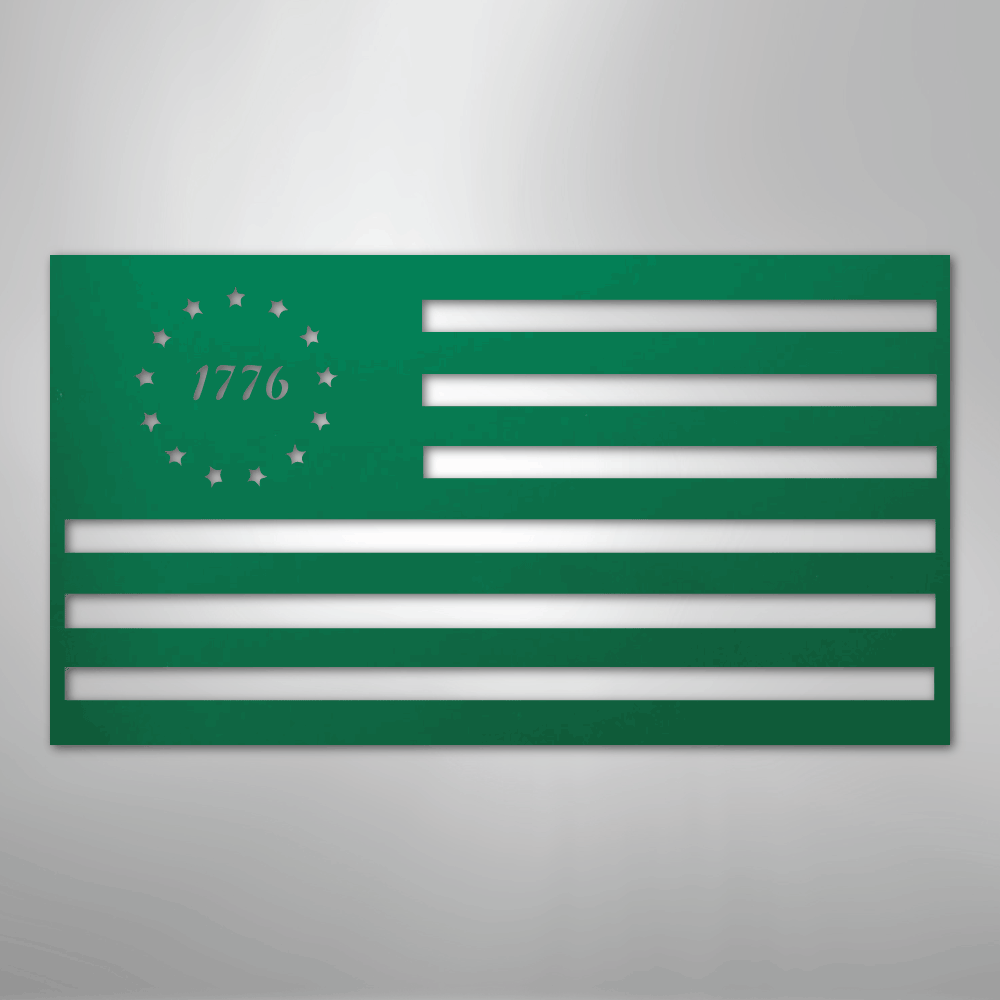 1776 Flag - Steel Sign - Kim’s Signature Beauty & Accessories