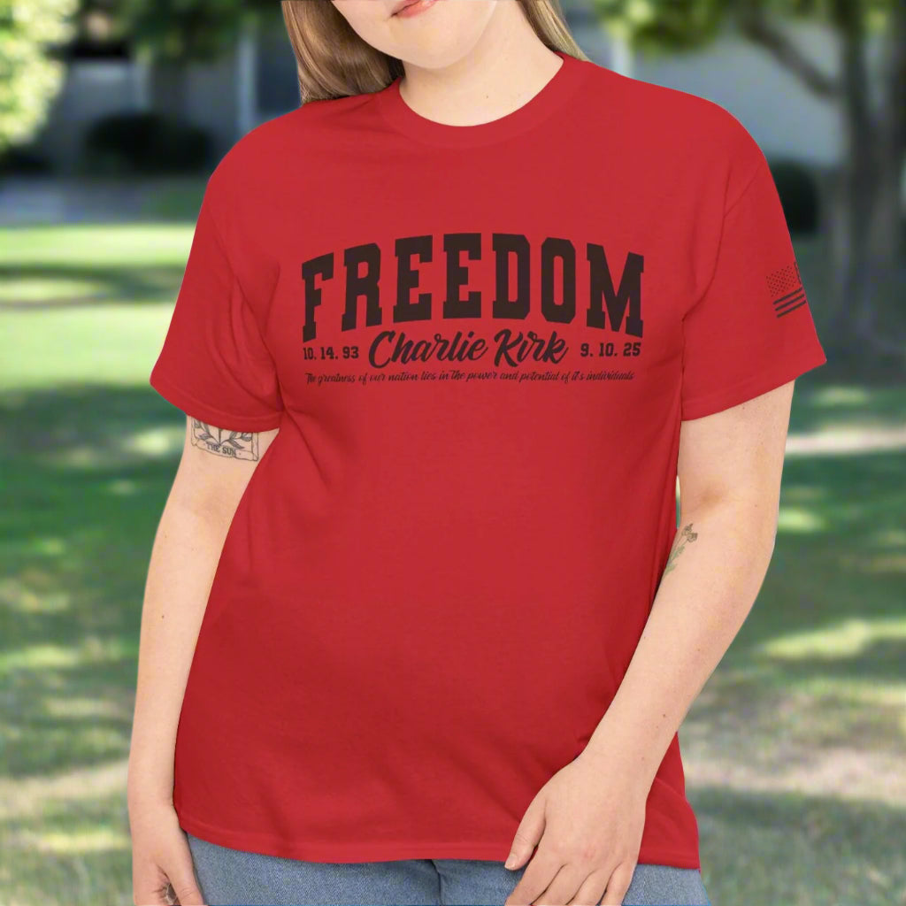 Freedom USA | Stylish Casual Wear, Comfortable Big Sizes, Unisex Cotton Tee - Kim’s Signature Beauty & Accessories    