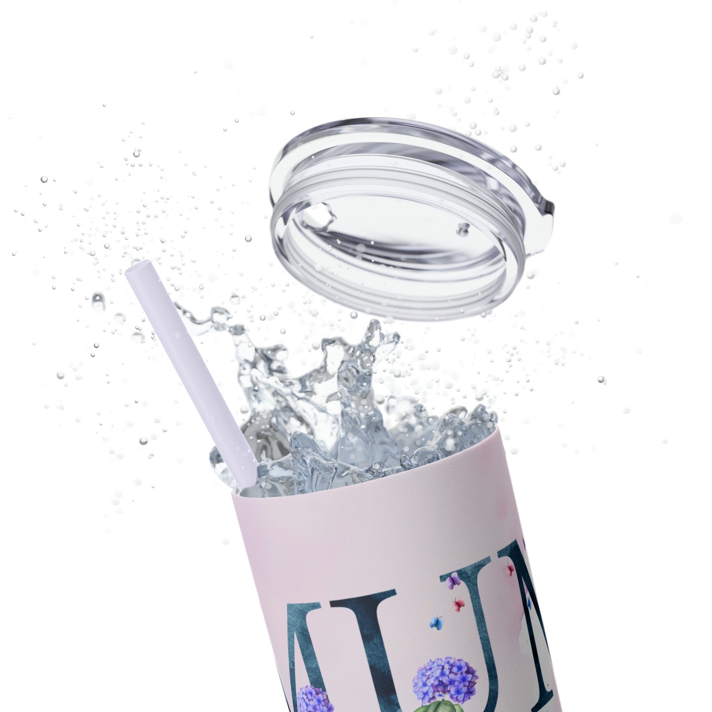 Mum | Skinny Tumbler with Straw, 20oz - Kim’s Signature Beauty & Accessories    