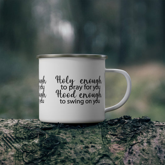 Holy Enough Camping Mug - Kim’s Signature Beauty & Accessories    (Store description)