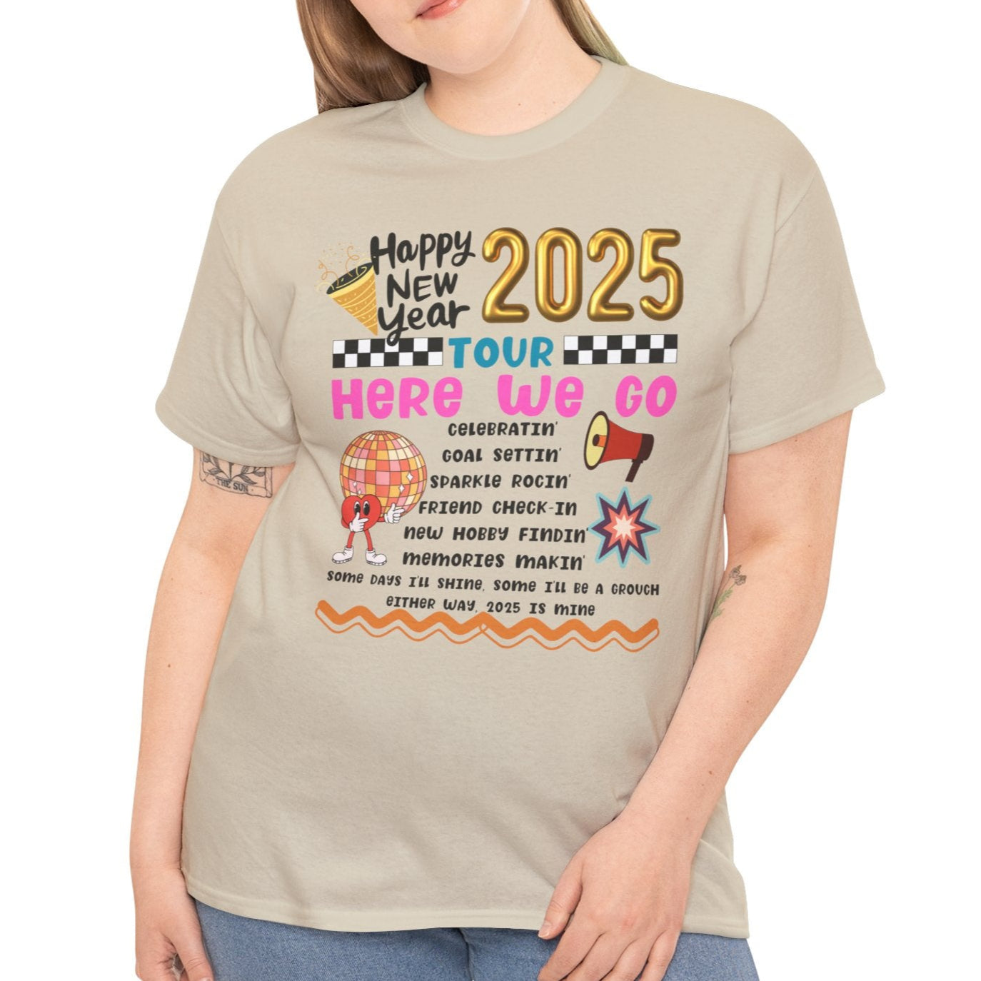 Happy New Year Tour 2025 Tee - Kim’s Signature Beauty & Accessories    (Store description)