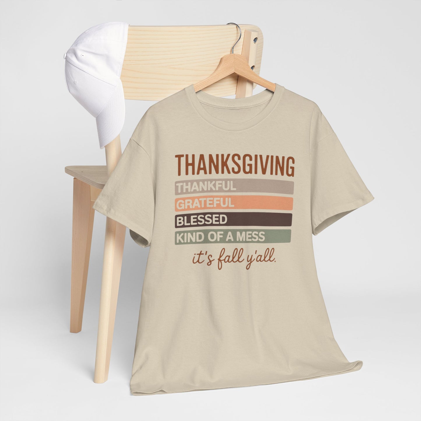 Thanksgiving Thankful Grateful Blessed T-Shirt – It’s Fall Y’all Tee - Kim’s Signature Beauty & Accessories    