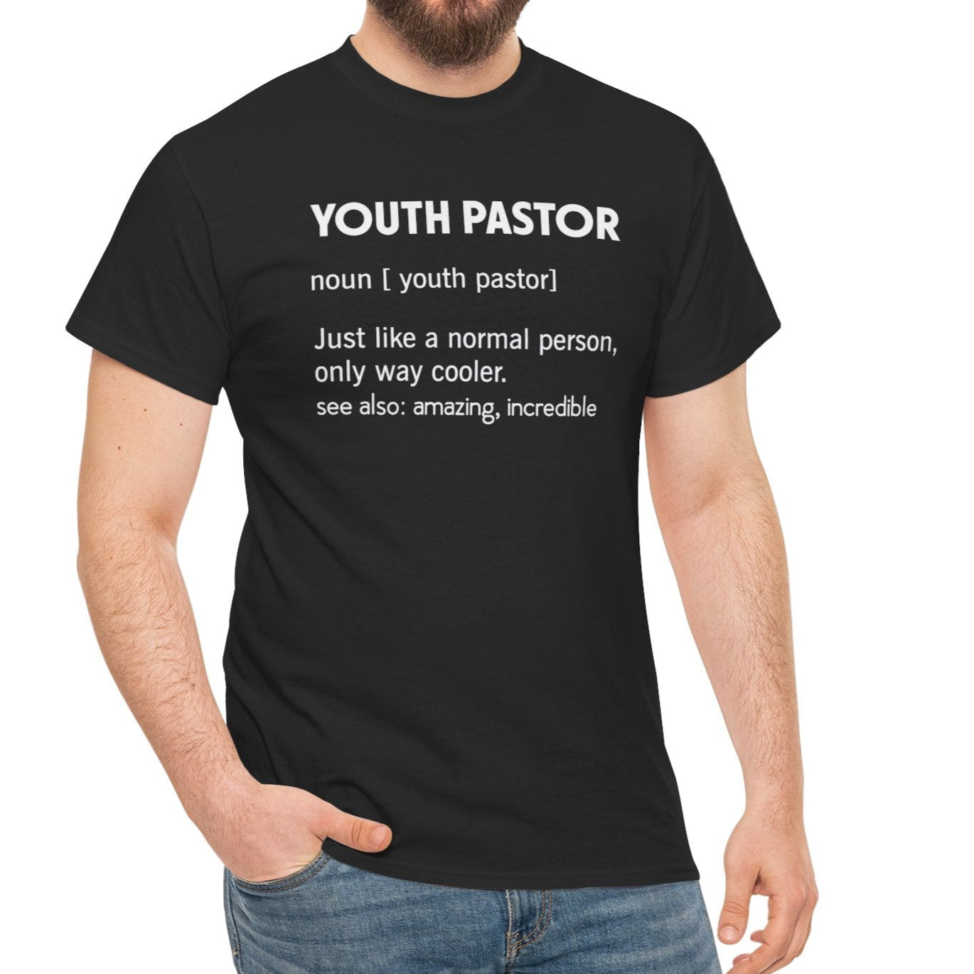 Youth Pastor Noun Tee - Kim’s Signature Beauty & Accessories    (Store description)