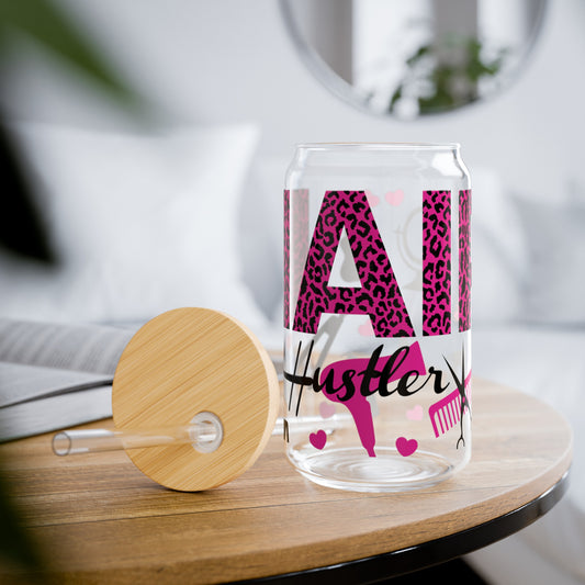 Hair Hustler Sipper Glass, 16oz - Kim’s Signature Beauty & Accessories    (Store description)