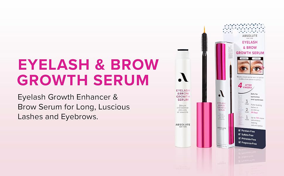Absolute New York Eyelash & Brow Growth Serum - Kim’s Signature Beauty & Accessories    (Store description)
