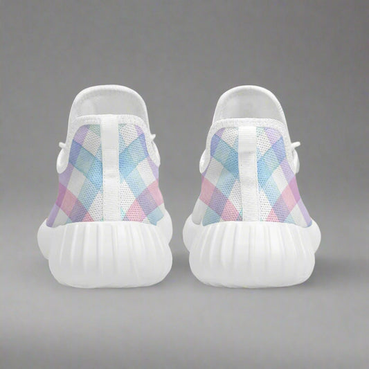 Pastel Gingham Dream Sneakers – Everyday Comfort - Kim’s Signature Beauty & Accessories    