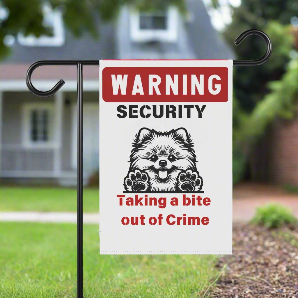 Warning, Dog Security Yard Flag - Kim’s Signature Beauty & Accessories    (Store description)