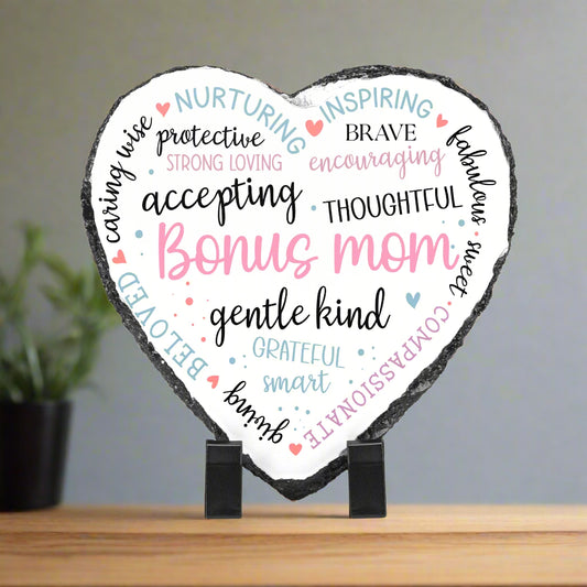 Bonus Mom – Chosen with Love, Plaque - Kim’s Signature Beauty & Accessories    (Store description)