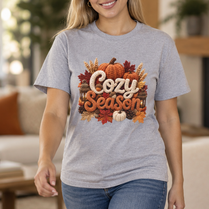 Cozy Season Pumpkin Fall T-Shirt