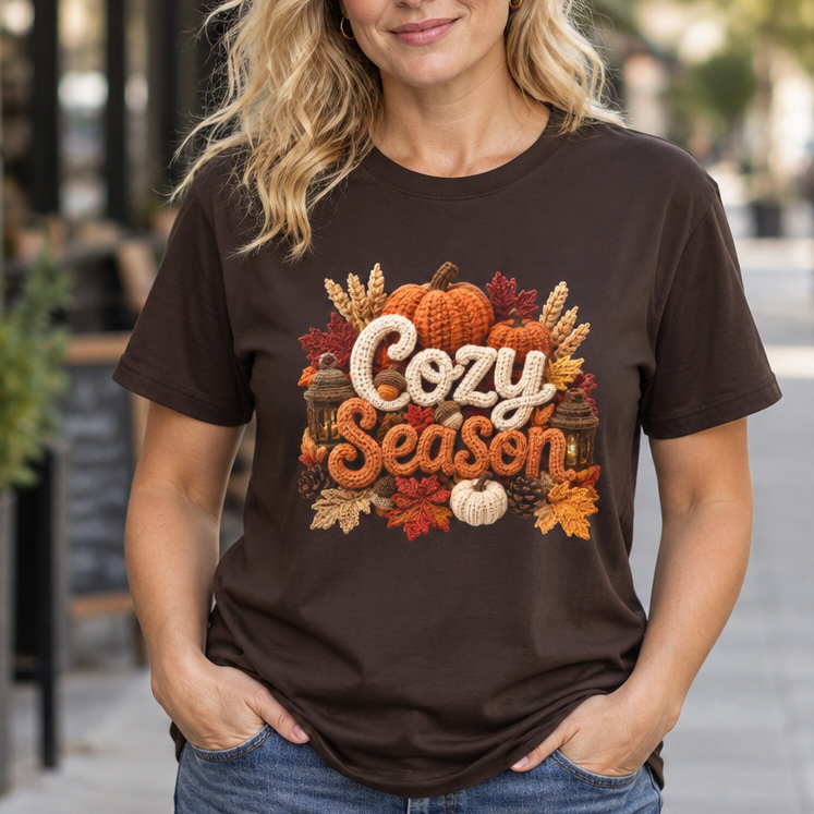 Cozy Season Pumpkin Fall T-Shirt