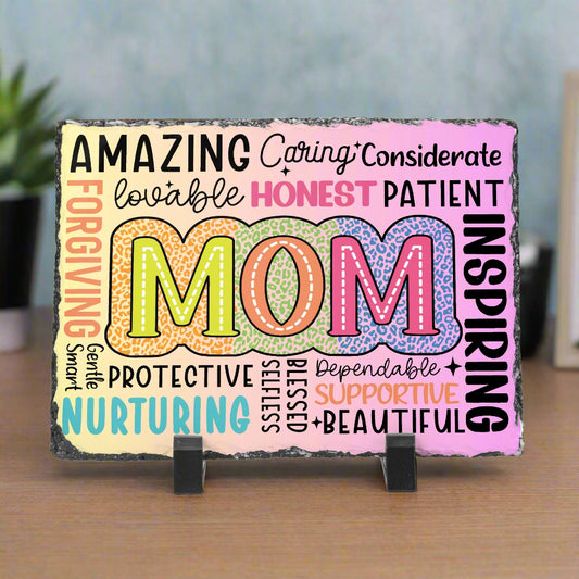 Mom is... Rectangular Photo Slate - Kim’s Signature Beauty & Accessories    (Store description)